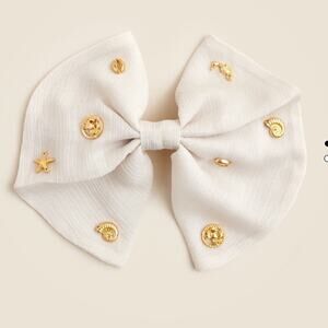 J. Crew Nautical charm bow hair clip barrette